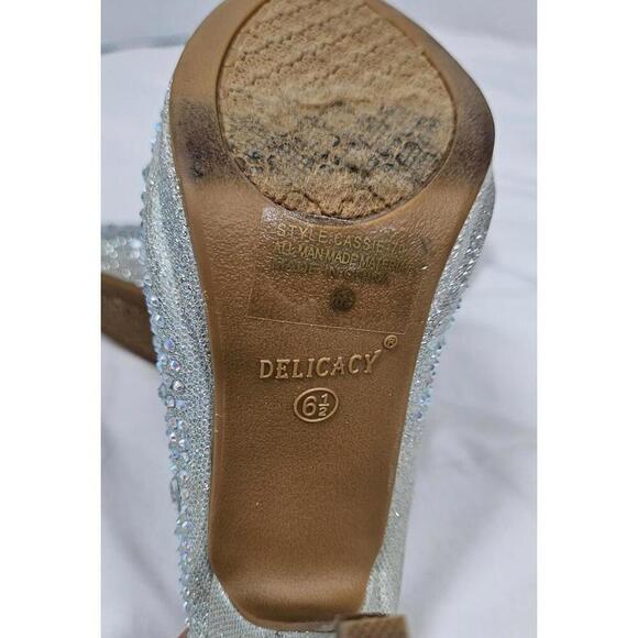 Delicacy Women's Glittering Sparkly 4" Stiletto High Heels Size 6.5 - Picture 8 of 10